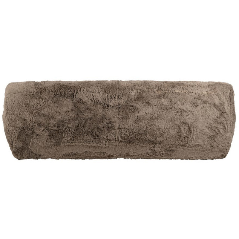 Canapé original Bouclette 3 places en Tissu Taupe Bouclé Bois MDF Unai - 4
