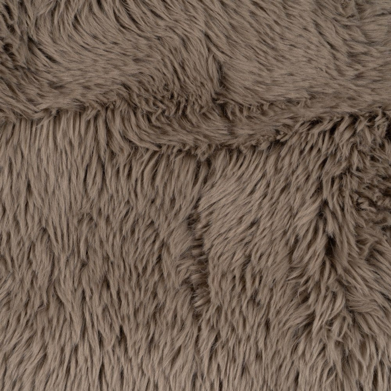 Canapé original Bouclette 3 places en Tissu Taupe Bouclé Bois MDF Unai - 11