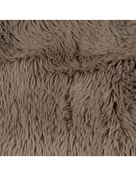 Canapé original Bouclette 3 places en Tissu Taupe Bouclé Bois MDF Unai - 11