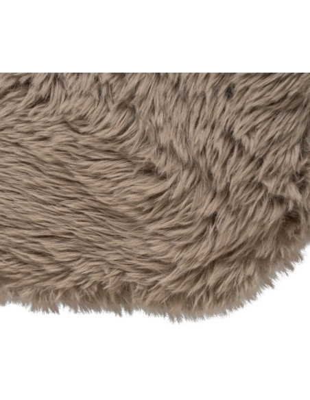 Canapé original Bouclette 3 places en Tissu Taupe Bouclé Bois MDF Unai - 13