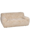 Canapé 2 places beige doux 185 x 107 x 79,5 cm Unai