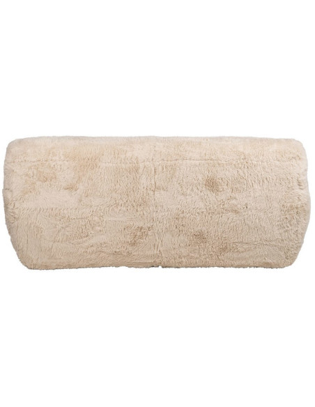 Canapé original Bouclette 2 places en Tissu Beige Bouclé Bois MDF Unai - 4