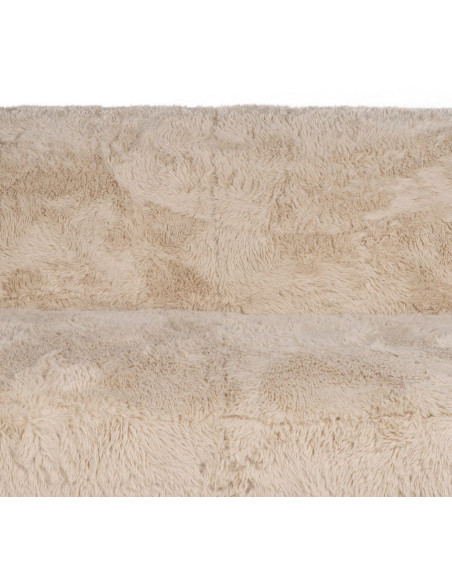 Canapé original Bouclette 2 places en Tissu Beige Bouclé Bois MDF Unai - 7