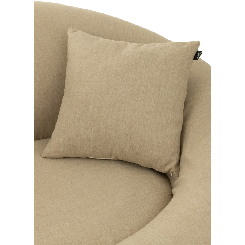Coussin d'extérieur Carré 50x50 en Polypropylène Beige Luciano - 4
