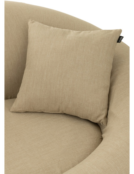Coussin d'extérieur Carré 50x50 en Polypropylène Beige Luciano - 4