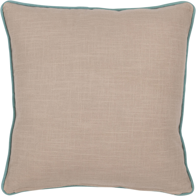 Coussin Carré 45x45 en Coton Gris Bleu Motif éléphant Aether - 3