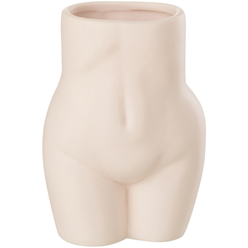 Cache-pot Hanches de femme en Dolomite Rose Hipsy - 1