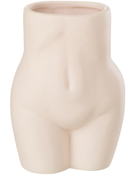 Cache-pot Hanches de femme en Dolomite Rose Hipsy - 1