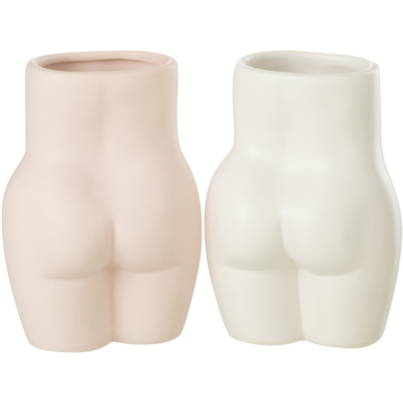 Cache-pot Hanches de femme en Dolomite Rose Hipsy - 6