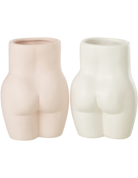 Cache-pot Hanches de femme en Dolomite Rose Hipsy - 6