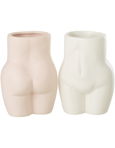 Cache-pot Hanches de femme en Dolomite Rose Hipsy - 7