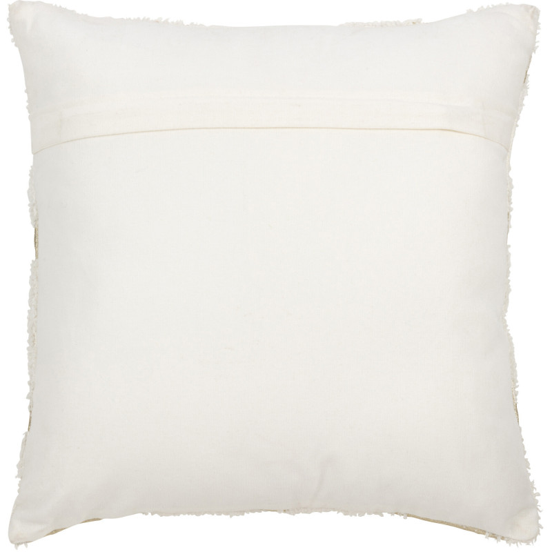 Coussin Carré 45x45 en Coton Blanc Blanc Motif abstrait Terroni - 3