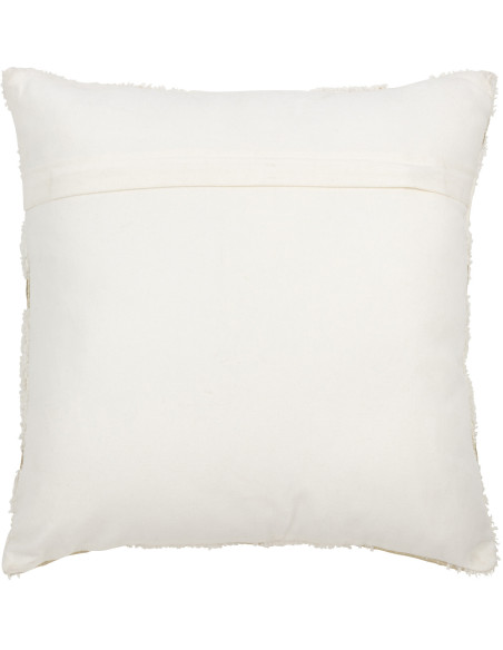 Coussin Carré 45x45 en Coton Blanc Blanc Motif abstrait Terroni - 3