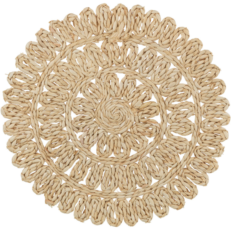 Set de table Fleur Diamètre 38 cm en Feuille de maïs Naturel Flowni - 2