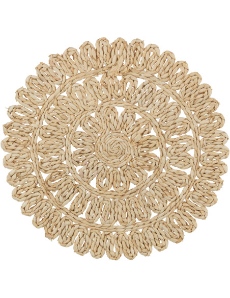 Set de table Fleur Diamètre 38 cm en Feuille de maïs Naturel Flowni - 2