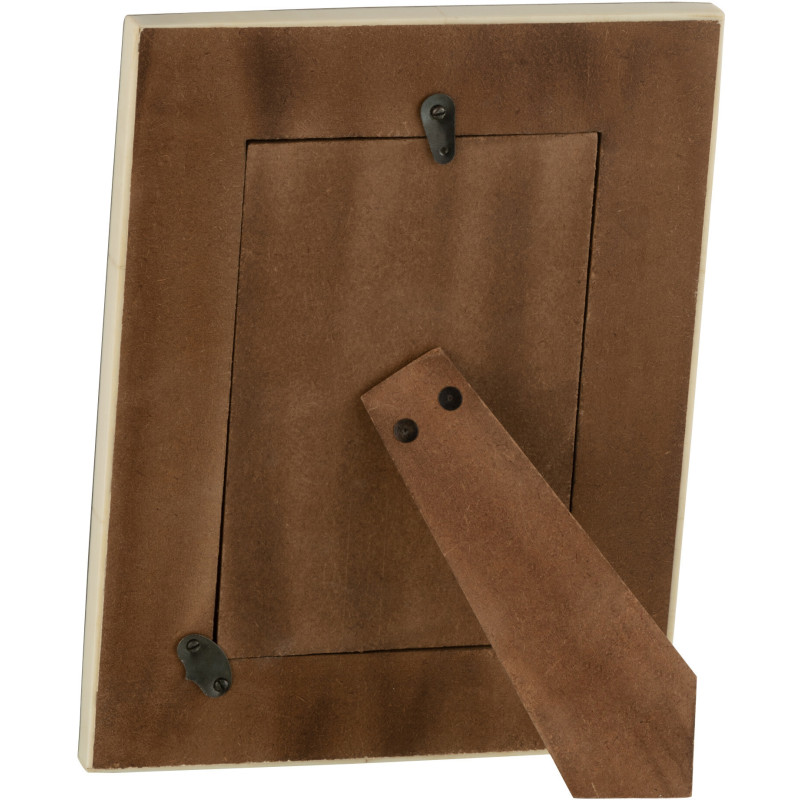 Cadre photo Whibla en Résine Blanc Noir Motif lignes pour photo 10x15 cm - 3