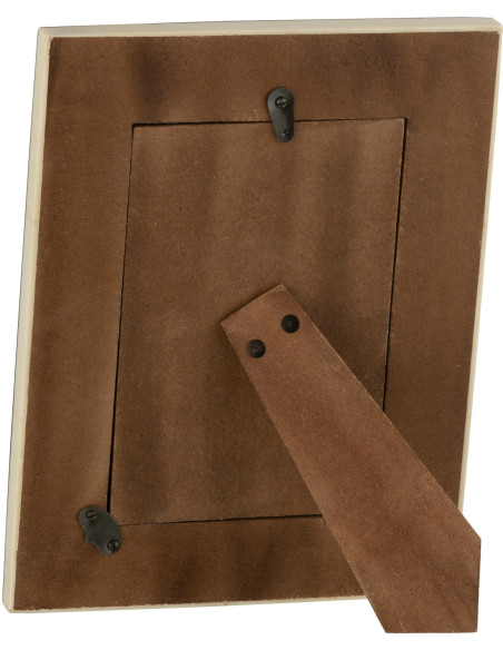 Cadre photo Whibla en Résine Blanc Noir Motif lignes pour photo 10x15 cm - 3