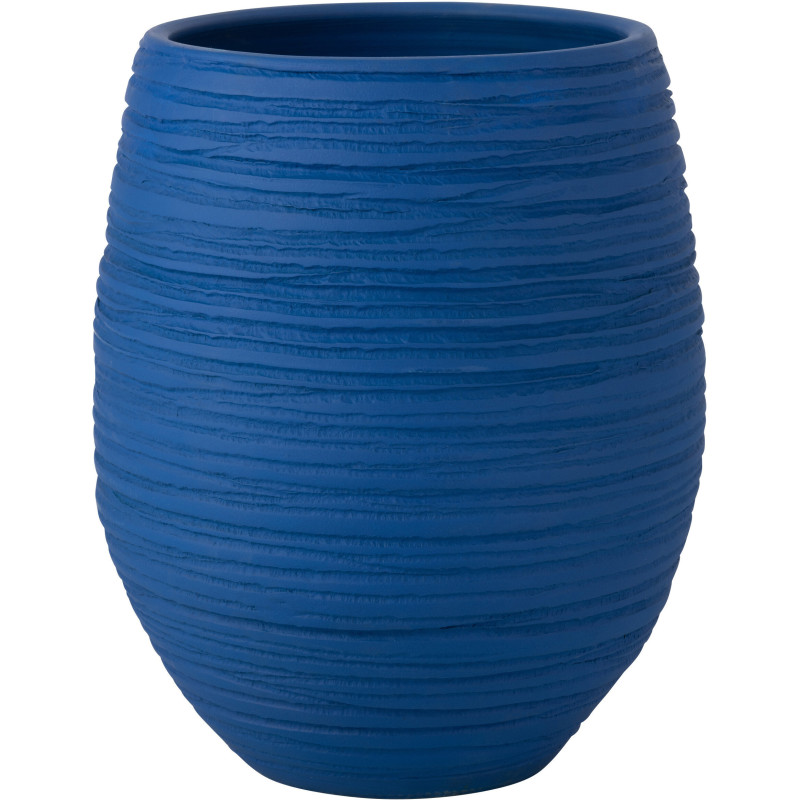 Cache-pot Rond XL Diamètre 44 cm en Céramique Bleu Fiesta - 1