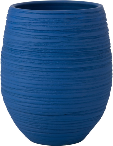 Cache-pot Rond XL Diamètre 44 cm en Céramique Bleu Fiesta - 1