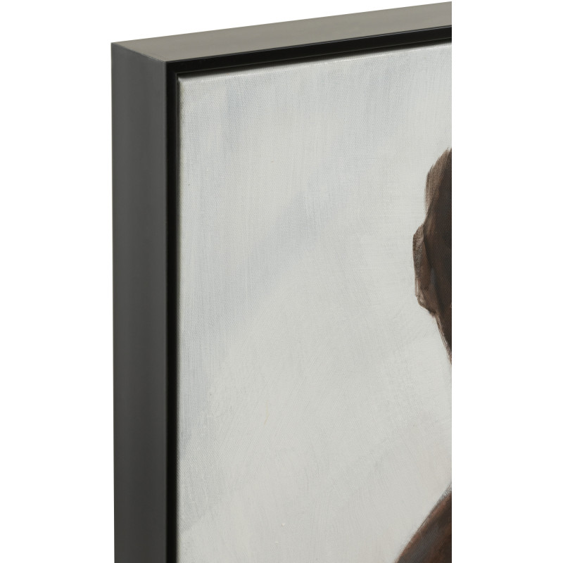 Toile imprimée et peinte XL Carrée 3 femmes africaines 120x120 Nedda - 4