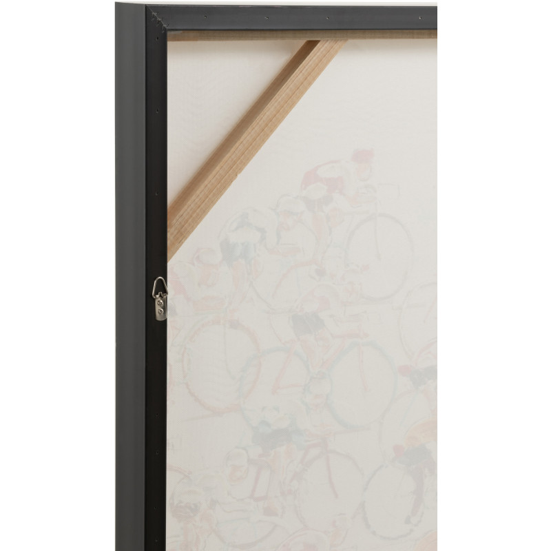 Toile imprimée et peinte XL Rectangulaire Course cycliste 180x100 Nariko J-Line - 3