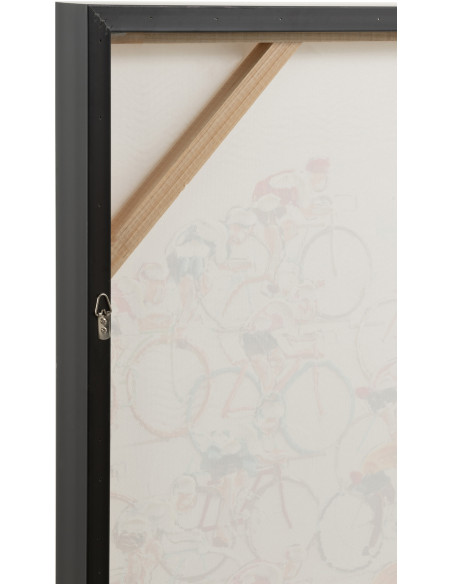Toile imprimée et peinte XL Rectangulaire Course cycliste 180x100 Nariko J-Line - 3
