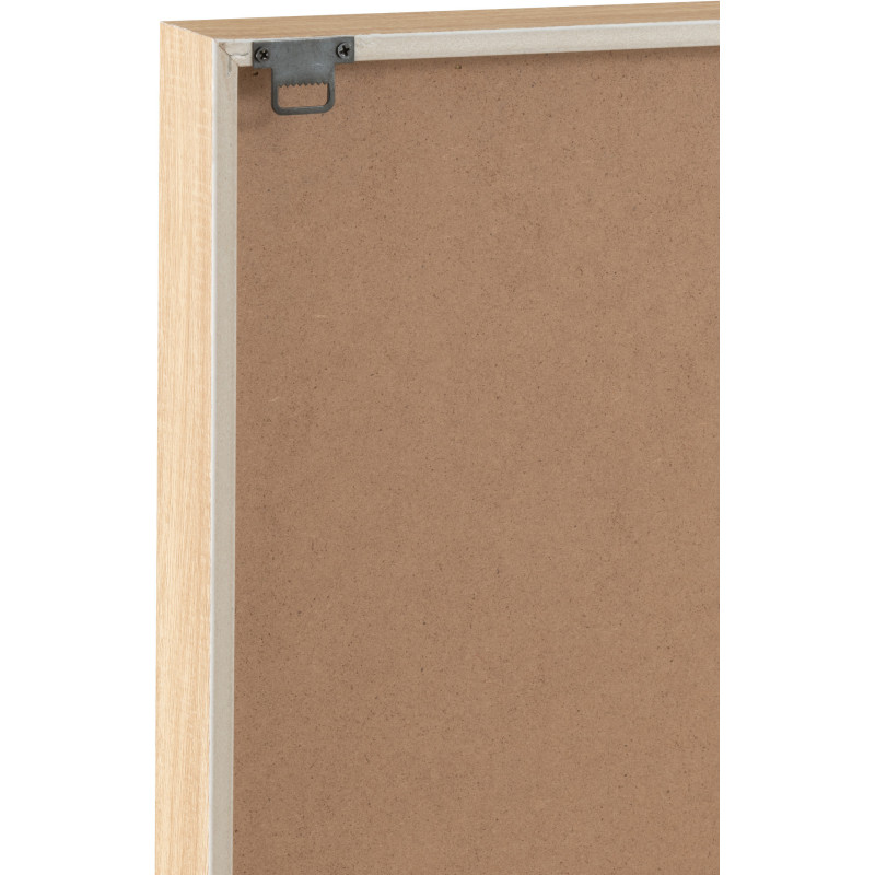 Tableau murale XL Rectangulaire Motifs abstraits 80x120 en Papier mâché Blanc Beige Lorinda - 4