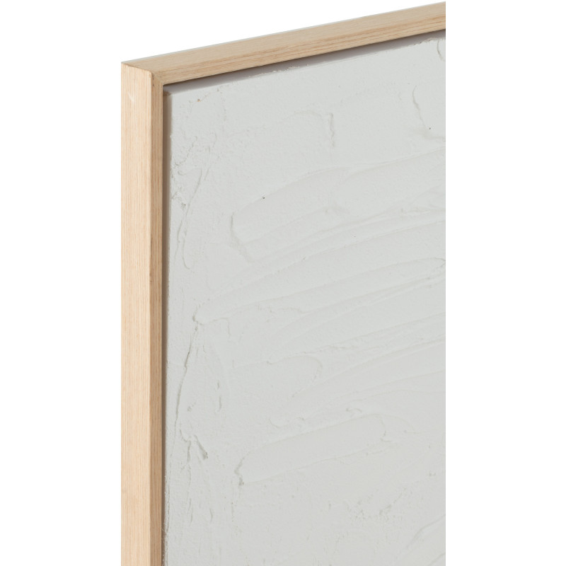 Tableau murale Rectangulaire Motifs abstraits 60x90 en Papier mâché Blanc Cathrine (Lot de 2) - 3