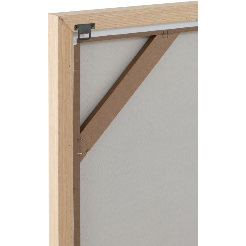 Tableau murale Rectangulaire Motifs abstraits 60x90 en Papier mâché Blanc Cathrine (Lot de 2) - 4