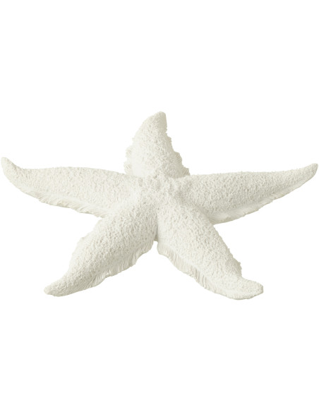 Objet déco à poser Étoile de mer 30 cm en Résine Blanc Zora - 1