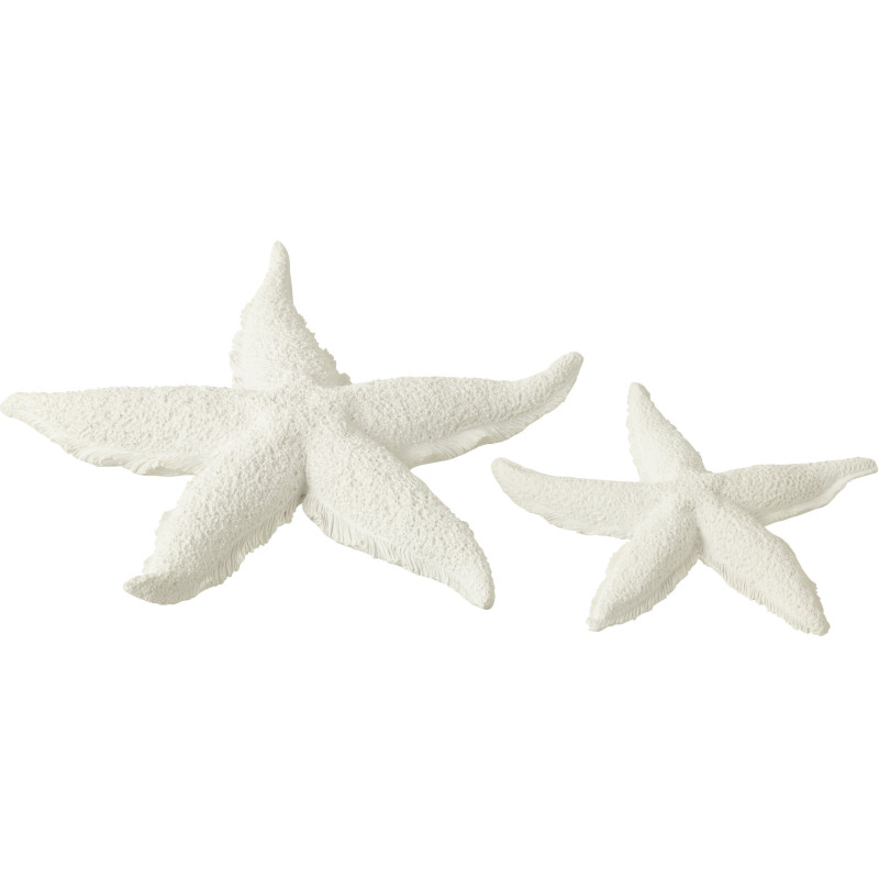 Objet déco à poser Étoile de mer 30 cm en Résine Blanc Zora - 2