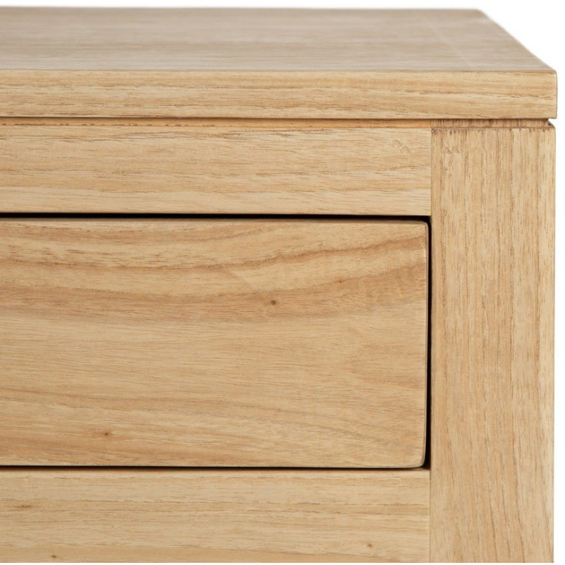 Buffet moderne Bas 4 portes 2 tiroirs en Bois de mindi Naturel Josue - 7