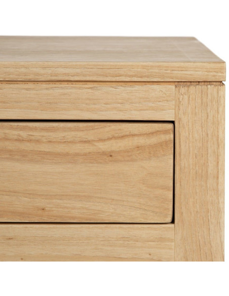 Buffet moderne Bas 4 portes 2 tiroirs en Bois de mindi Naturel Josue - 7