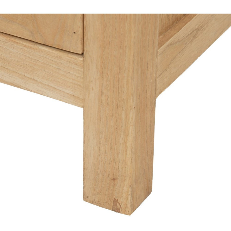 Buffet moderne Bas 4 portes 2 tiroirs en Bois de mindi Naturel Josue - 8