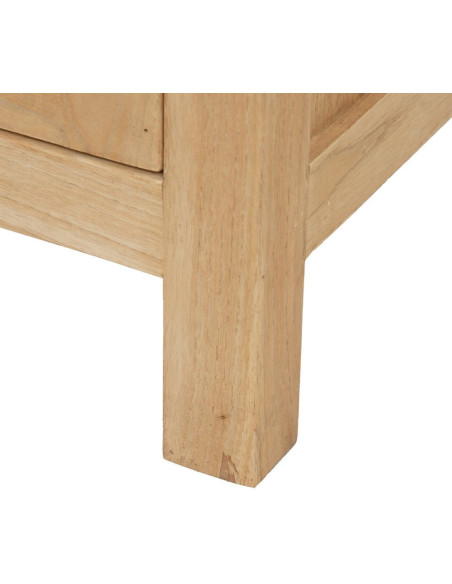 Buffet moderne Bas 4 portes 2 tiroirs en Bois de mindi Naturel Josue - 8