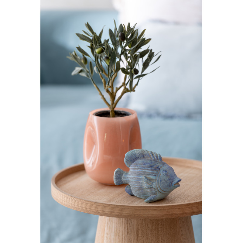 Statuette déco Poisson 15 cm en Résine Bleu Gian (Lot de 2) - 2