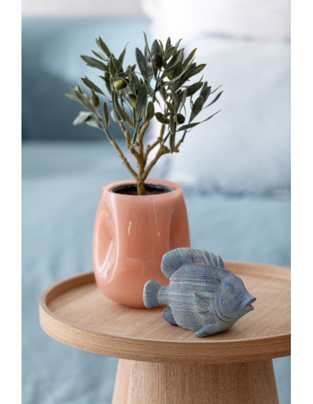 Statuette déco Poisson 15 cm en Résine Bleu Gian (Lot de 2) - 2