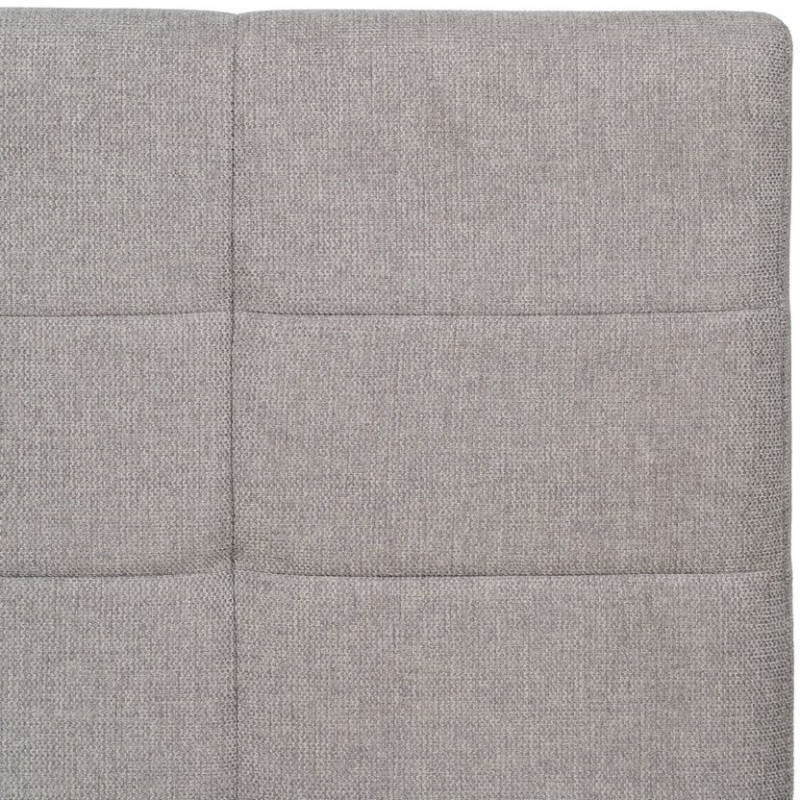 Tête de lit capitonnée 2 places 160x100 en Tissu Gris Bois MDF Lira - 3