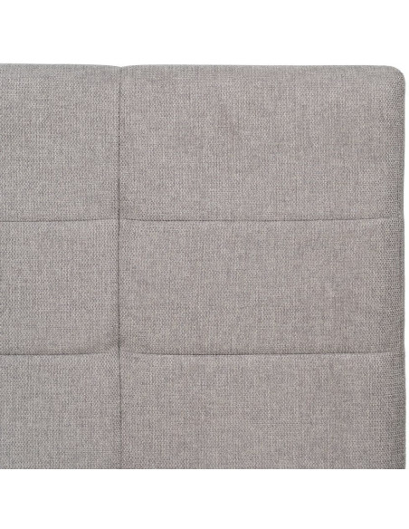Tête de lit capitonnée 2 places 160x100 en Tissu Gris Bois MDF Lira - 3
