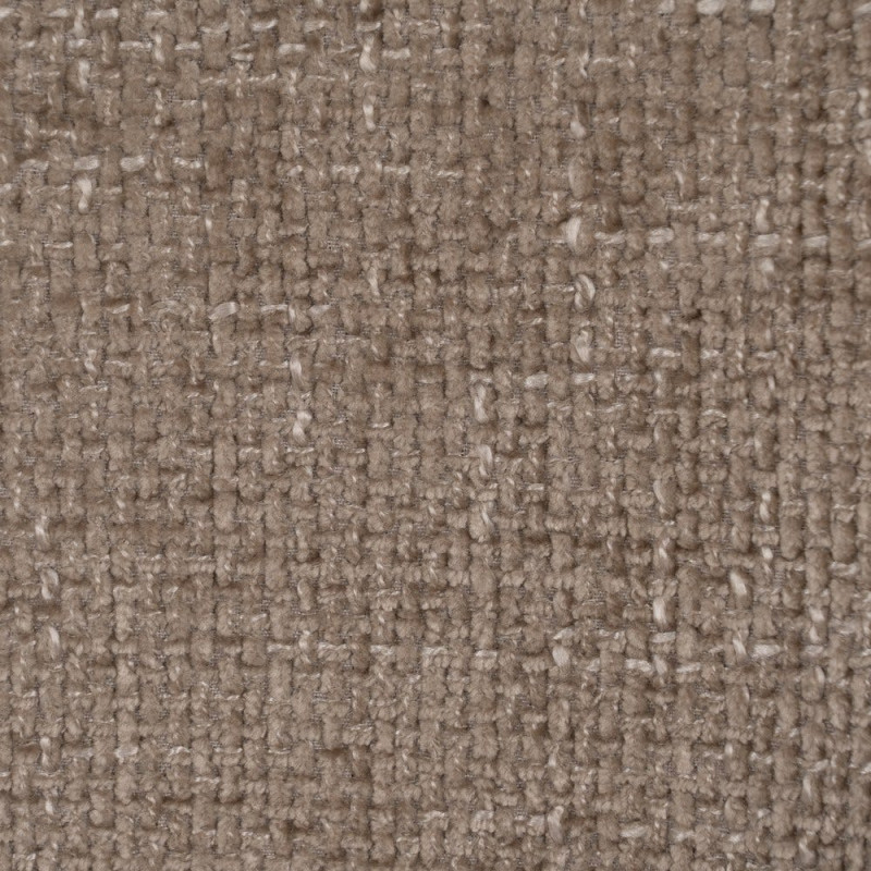 Fauteuil de table moderne en Tissu Beige Métal Noir Mateo (Lot de 2) - 9