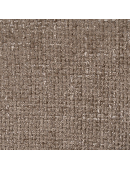 Fauteuil de table moderne en Tissu Beige Métal Noir Mateo (Lot de 2) - 9