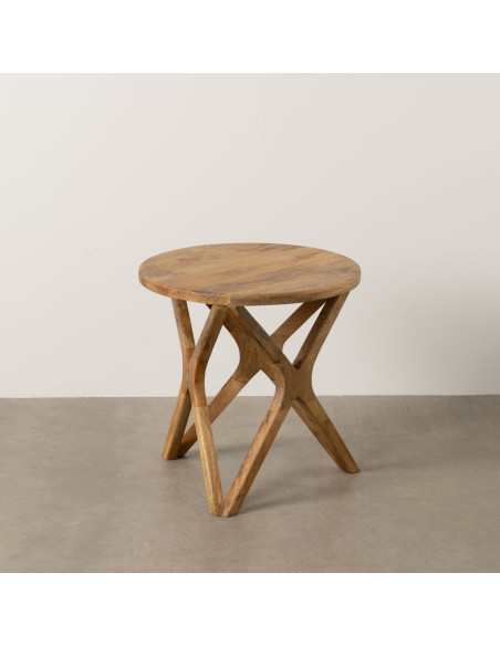 Table d'appoint moderne Table d'appoint moderne 50 cm en Bois de manguier Miel Gala - 2