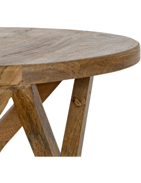 Table d'appoint moderne Table d'appoint moderne 50 cm en Bois de manguier Miel Gala - 5