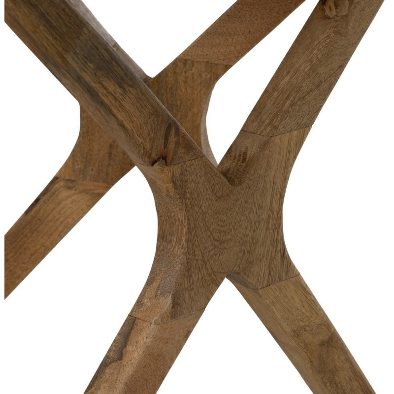 Table d'appoint moderne Table d'appoint moderne 50 cm en Bois de manguier Miel Gala - 6