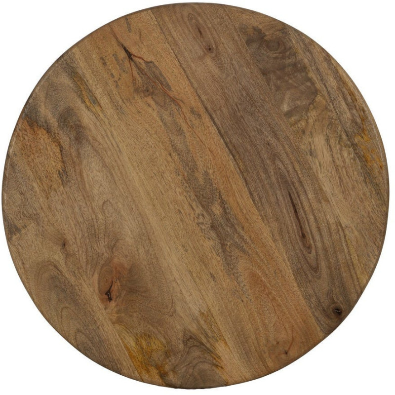 Table d'appoint moderne Table d'appoint moderne 50 cm en Bois de manguier Miel Gala - 7