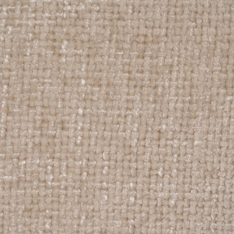 Fauteuil de table moderne en Tissu Blanc crème Métal Noir Mateo (Lot de 2) - 9