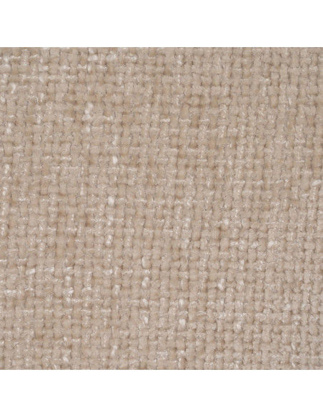 Fauteuil de table moderne en Tissu Blanc crème Métal Noir Mateo (Lot de 2) - 9