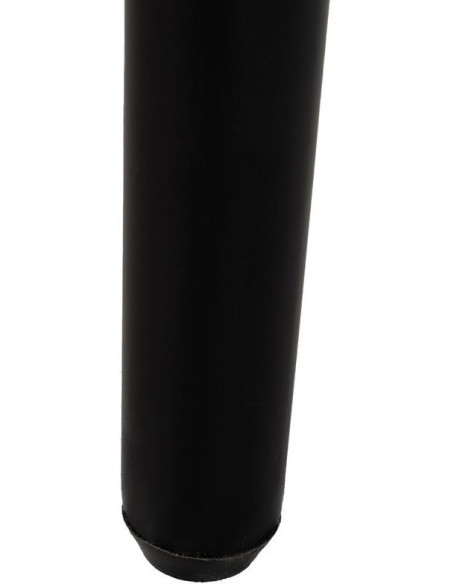 Fauteuil de table moderne en Tissu Blanc crème Métal Noir Mateo (Lot de 2) - 10