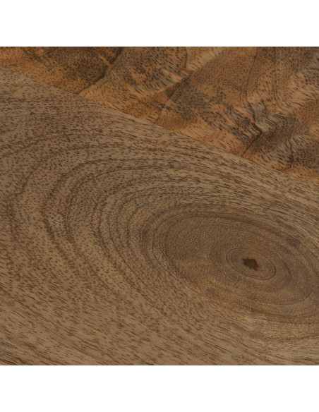 Table d'appoint moderne Ronde 60 cm en Bois de manguier Miel Gala - 4