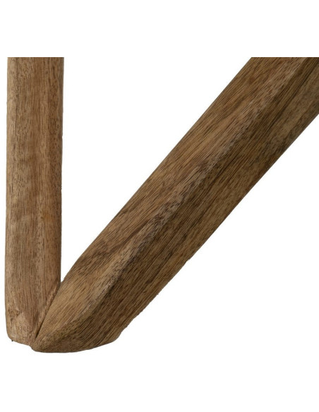 Table d'appoint moderne Ronde 60 cm en Bois de manguier Miel Gala - 8